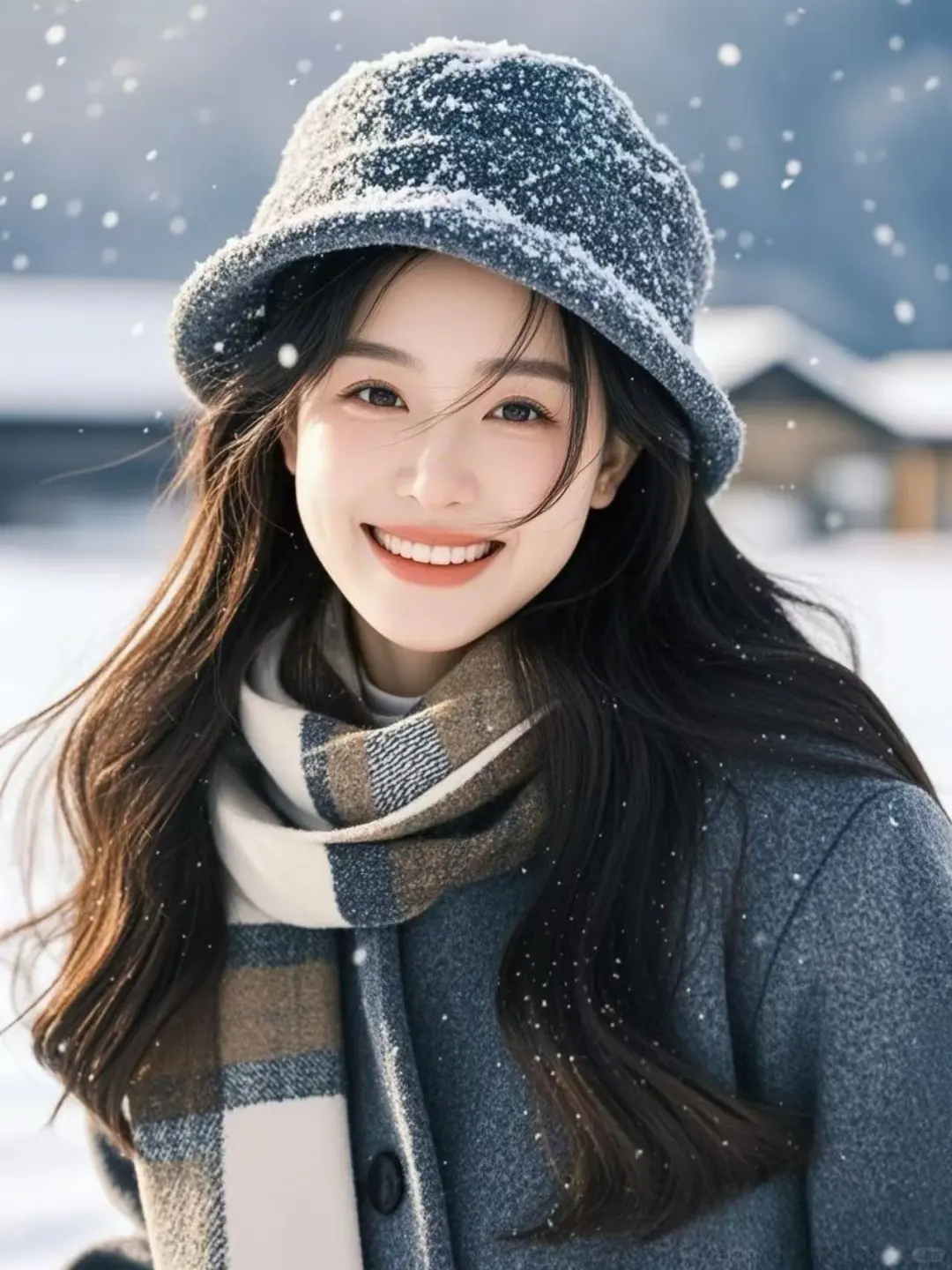 雪地女头像