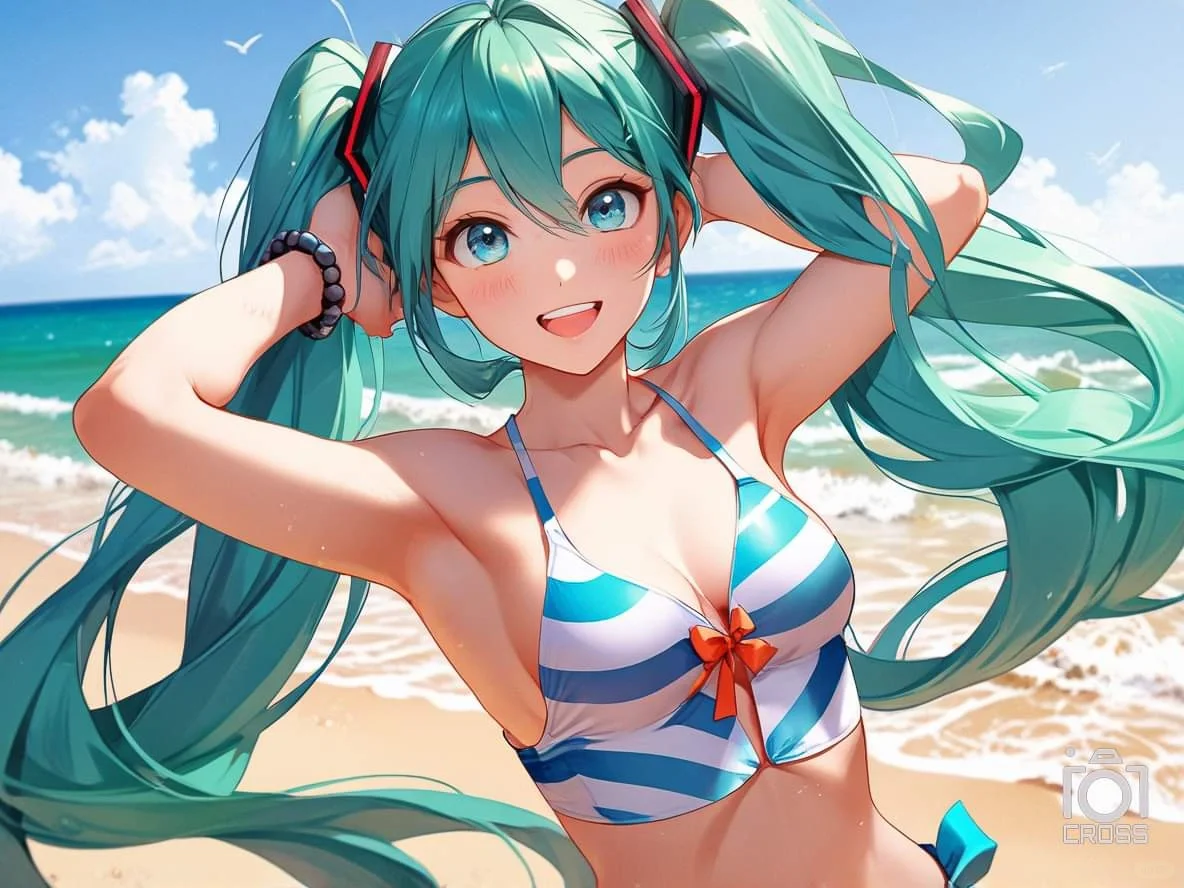 初音 夏季泳装秀