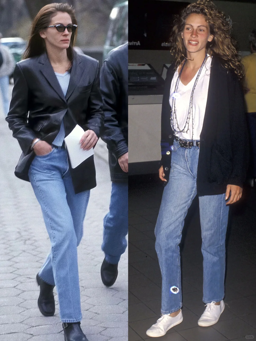 Julia Roberts. | 90s的经典穿搭 慵懒不羁