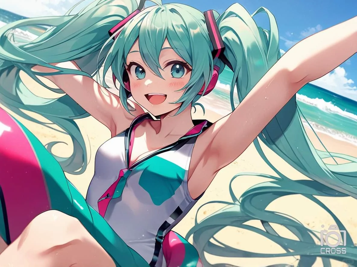 初音 夏季泳装秀