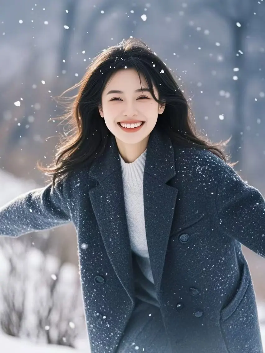 雪地女头像