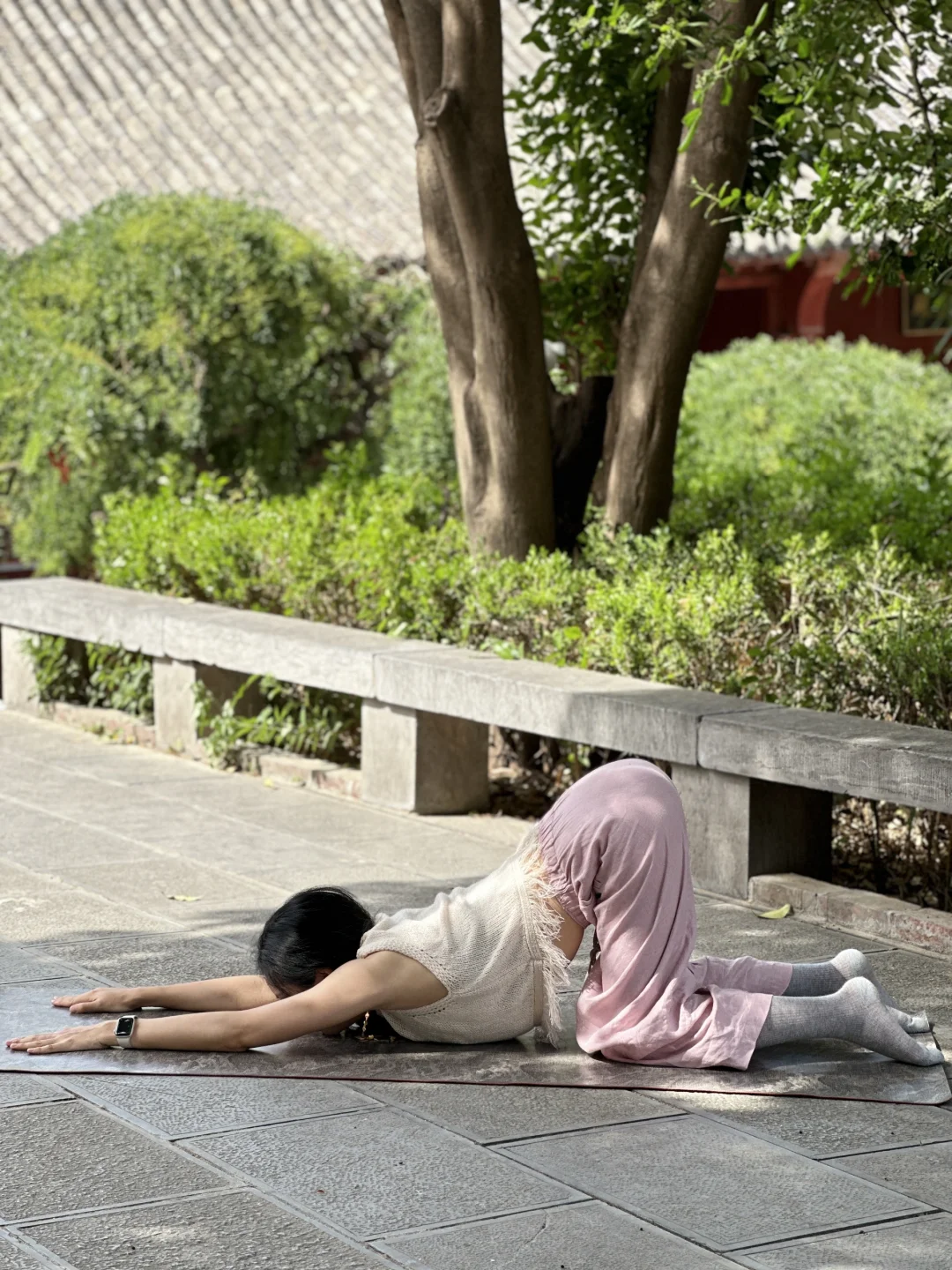 习练瑜伽15年的女人