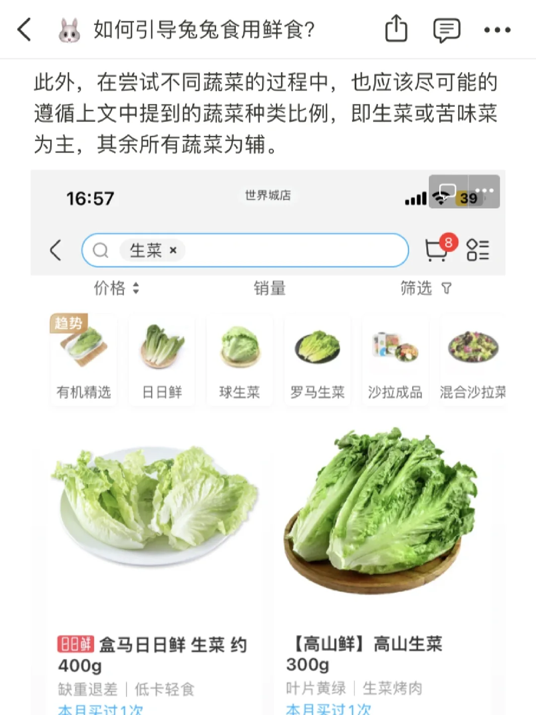 ?如何引导兔兔食用鲜食？（中）