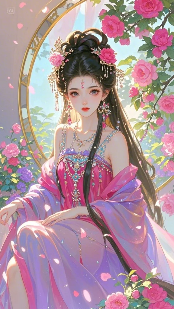 芙蓉不及美人妆，水殿风来珠翠香~