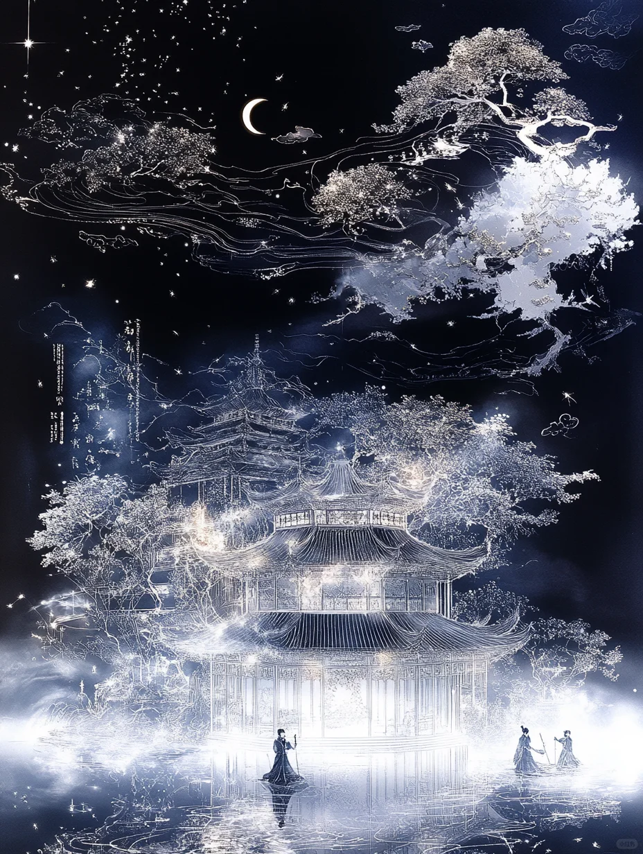 星夜梦语：诗意流淌在璀璨夜空下