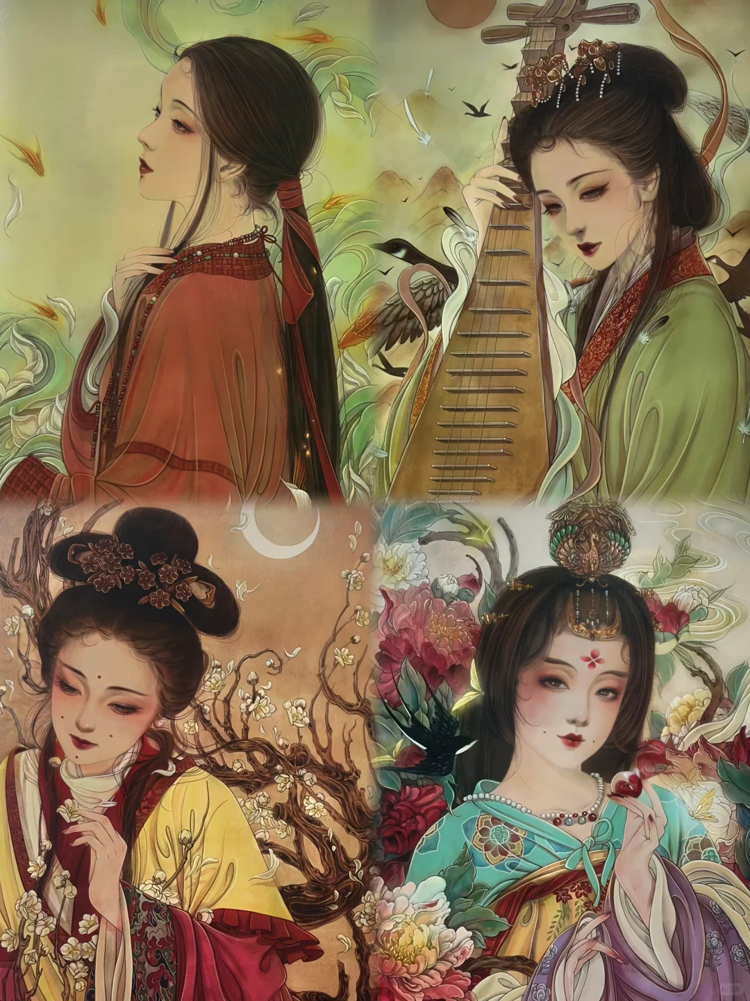 山海精怪美人画集-四大美女