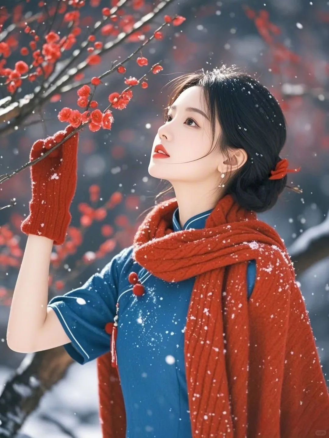 雪一落就美成了诗