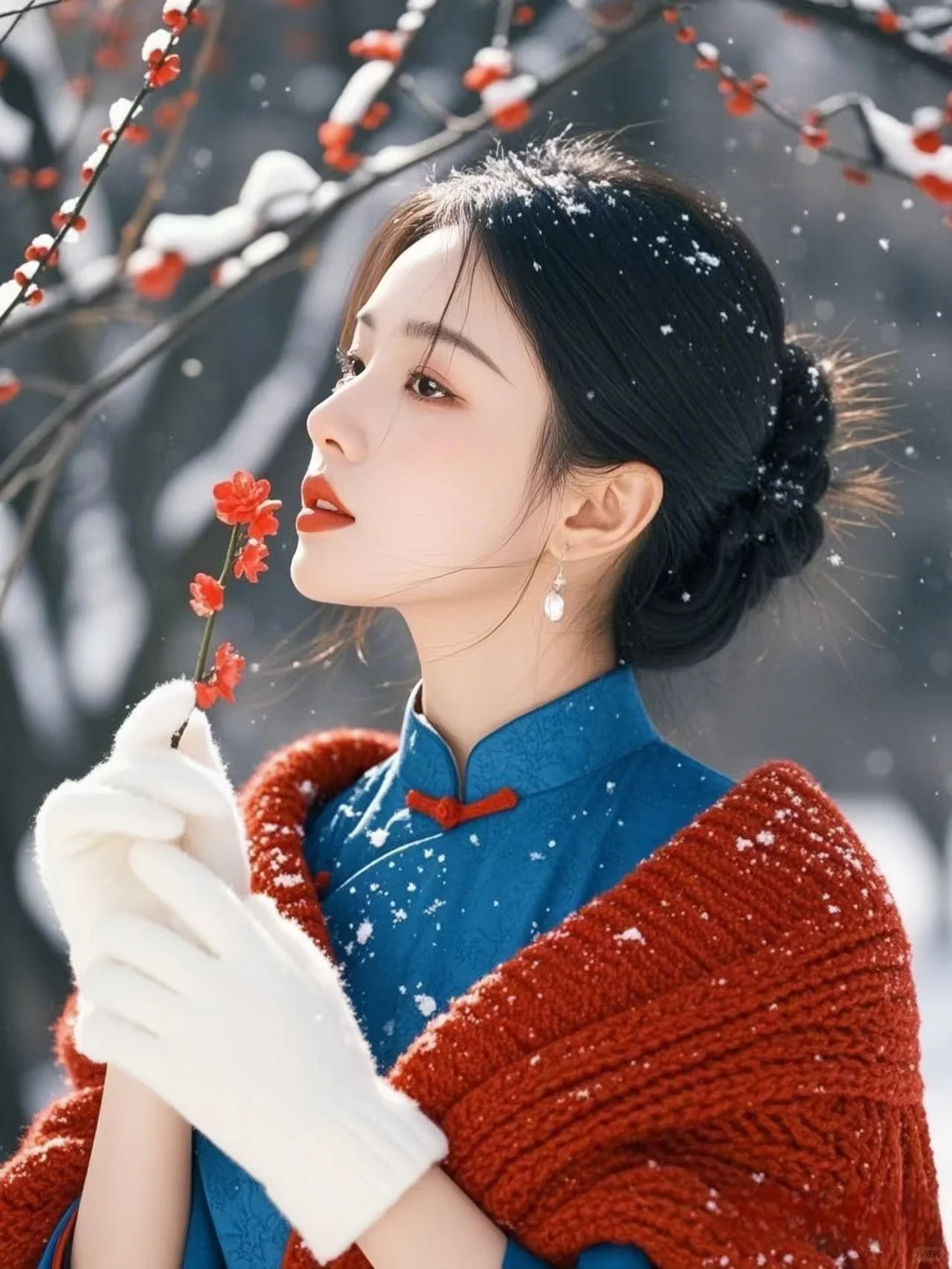 雪一落就美成了诗