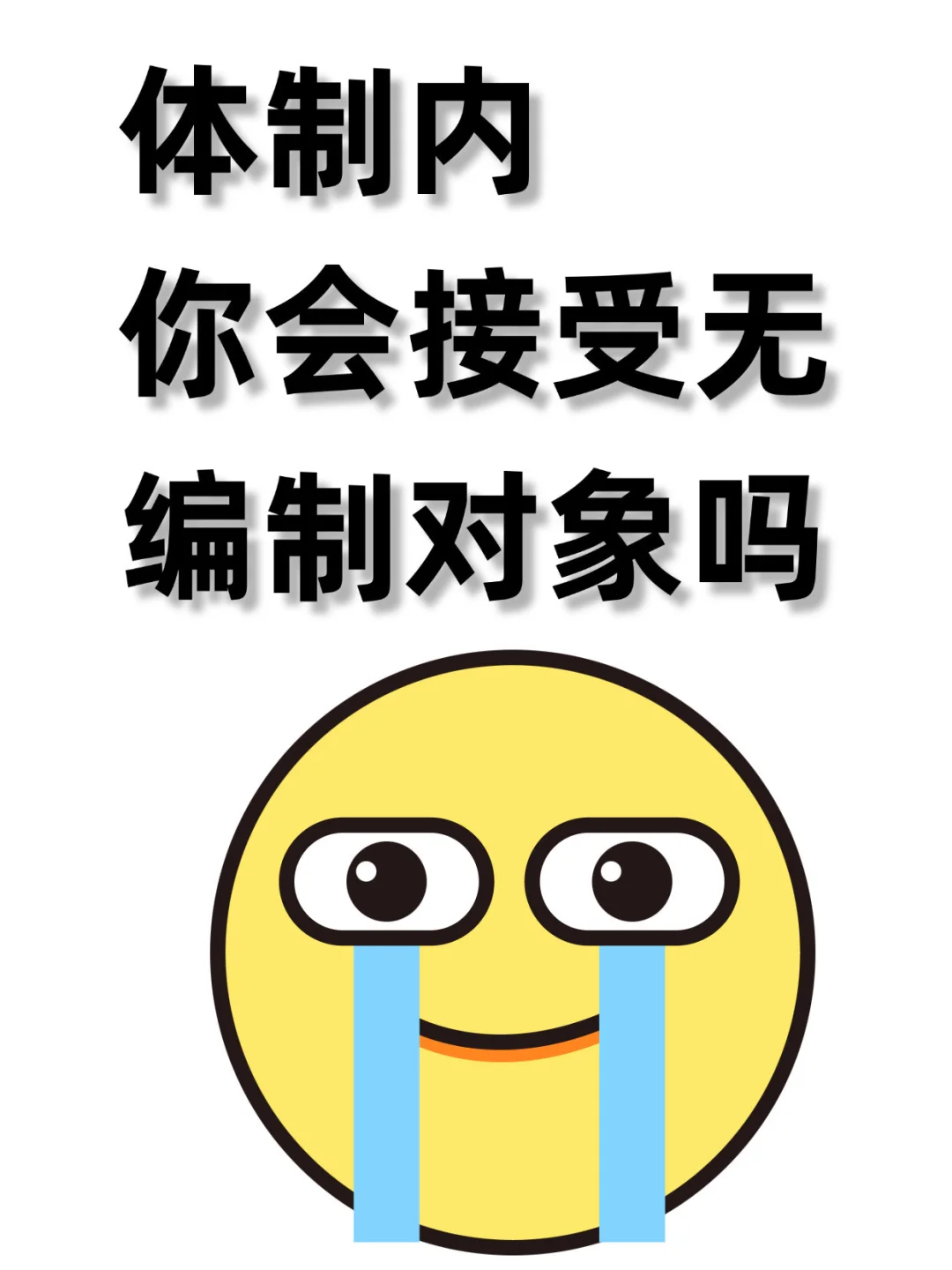 体制内你会接受无编制对象吗？