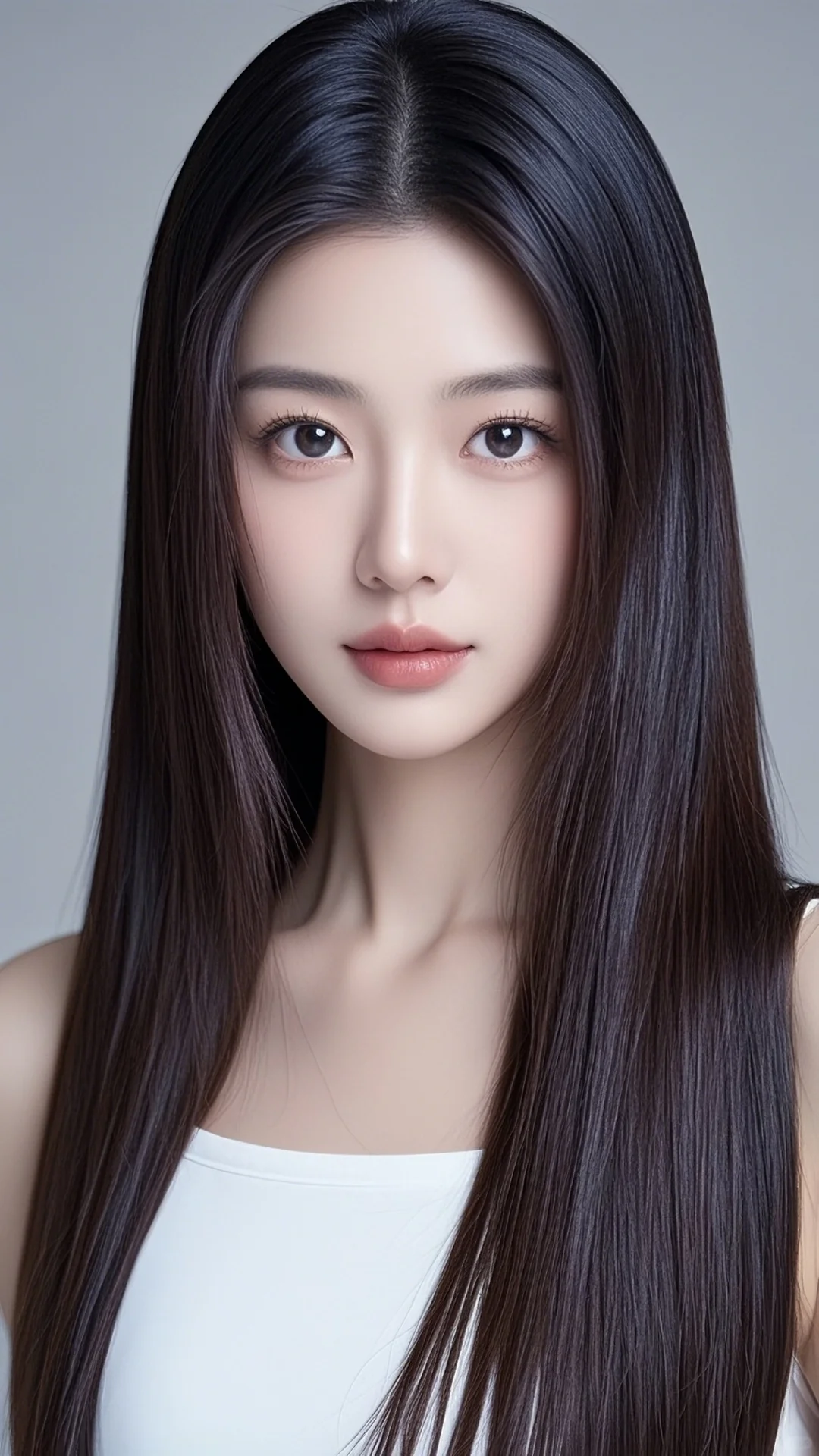 黑长直美女