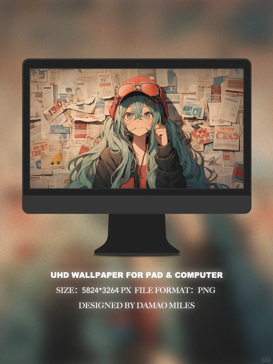 5K电脑手机壁纸 l iPad壁纸 l 初音未来21