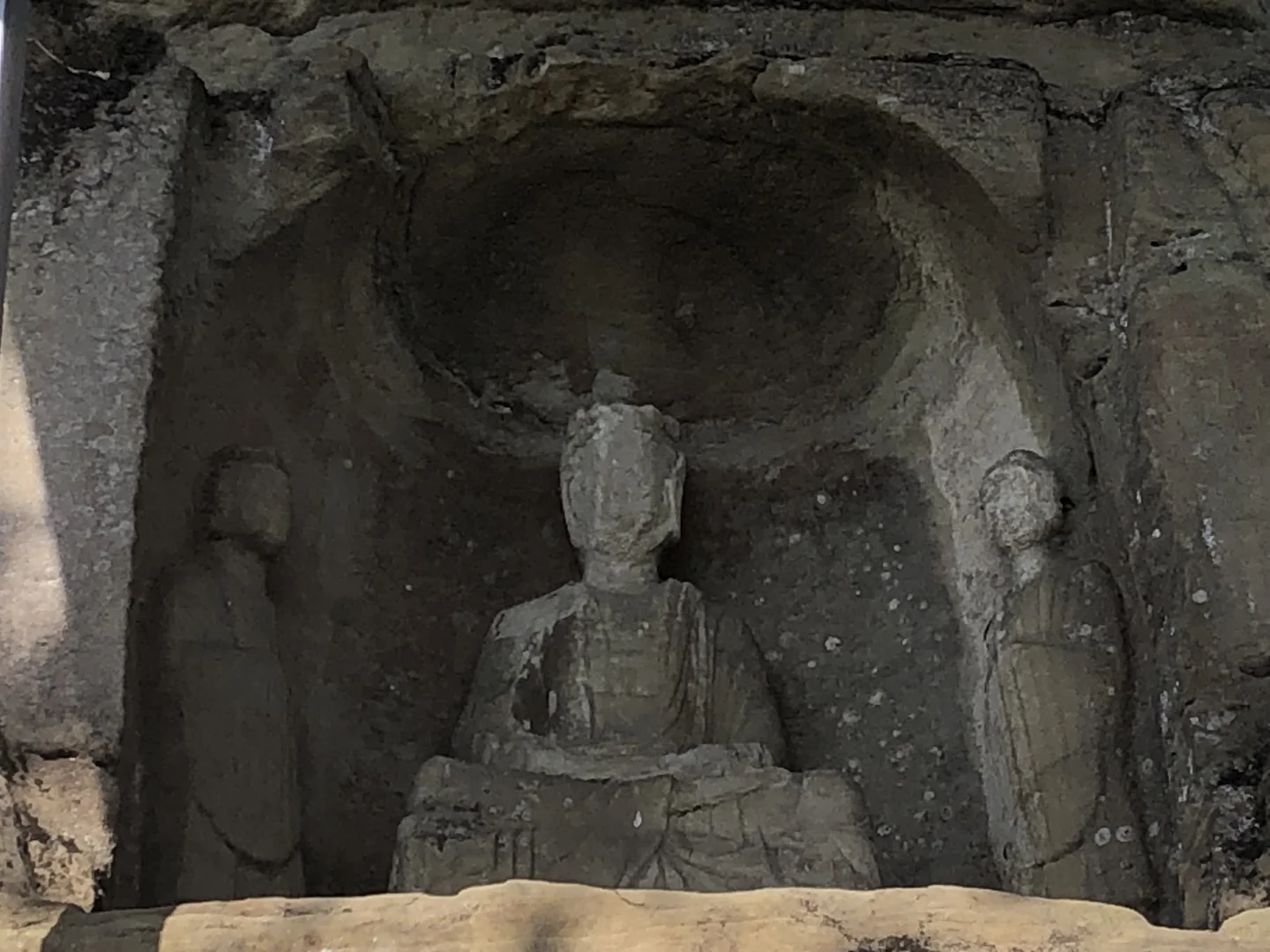 灵石村摩崖造像|成都地区少有的道教造像