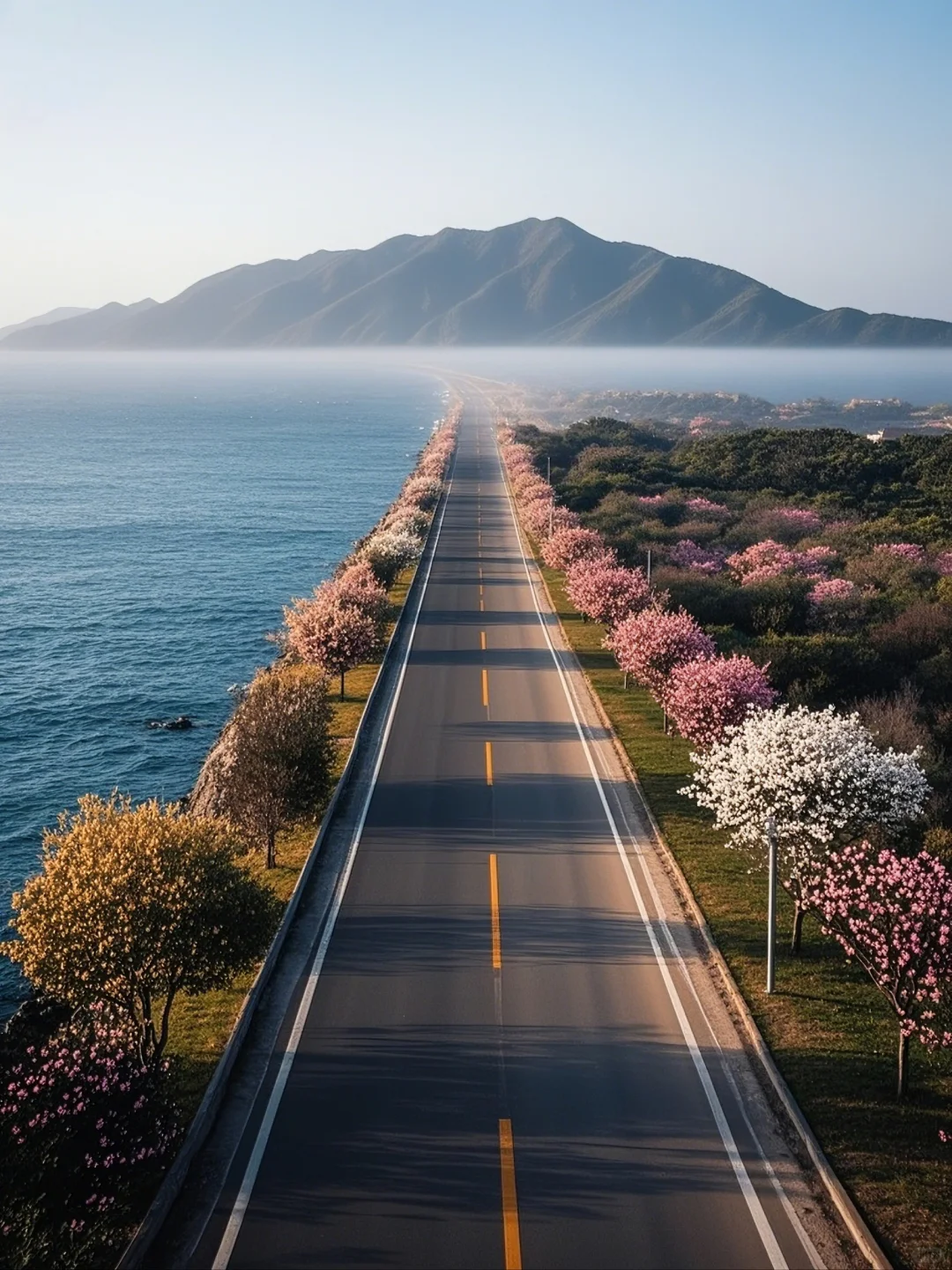 海畔花开，路漫心舒。