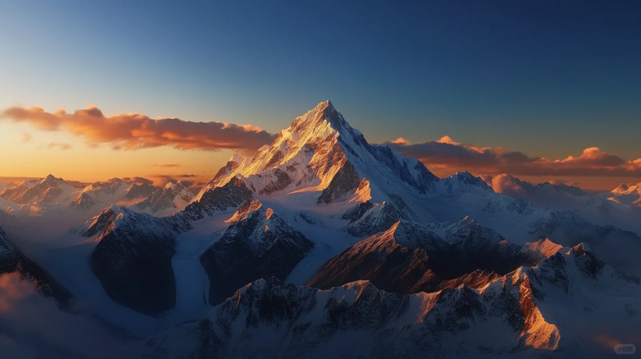 MJ生图之雪山之巅