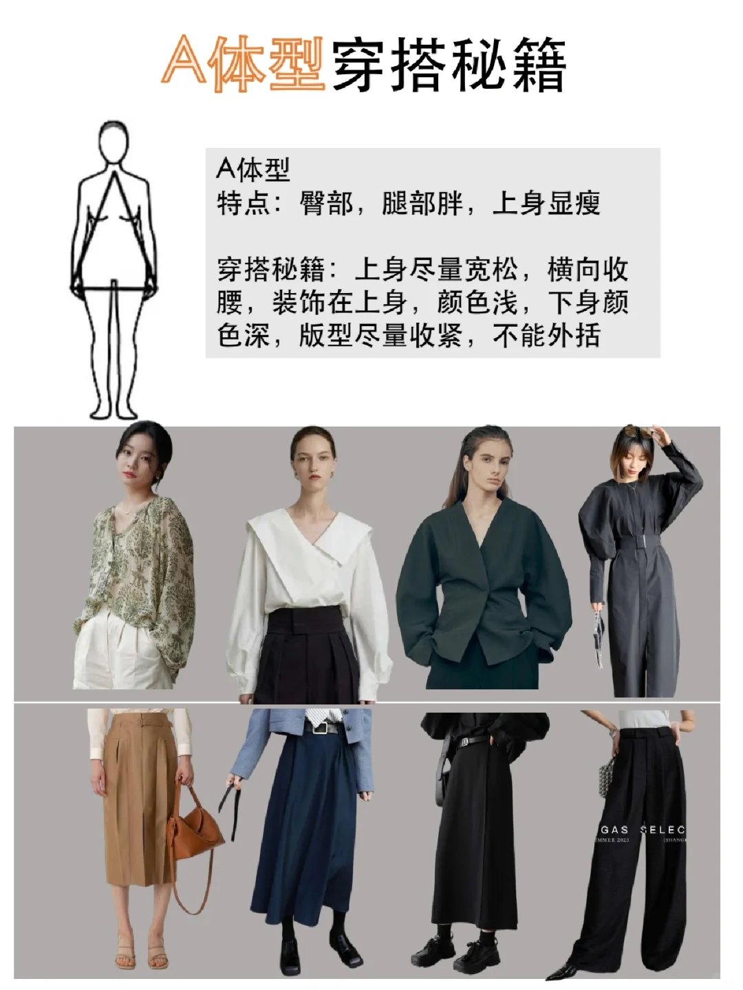 不同体型适合的服装，服装门店搭配师必备