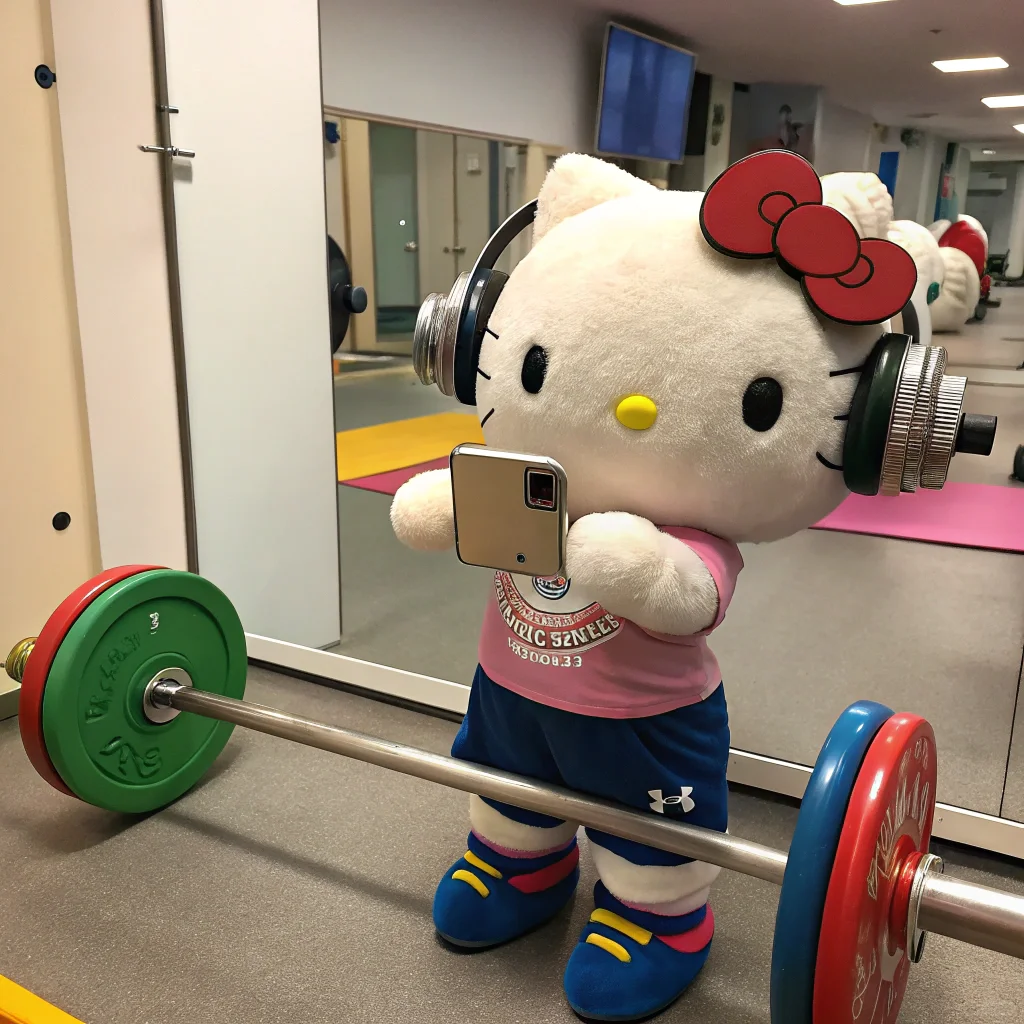 hellokitty但健身版