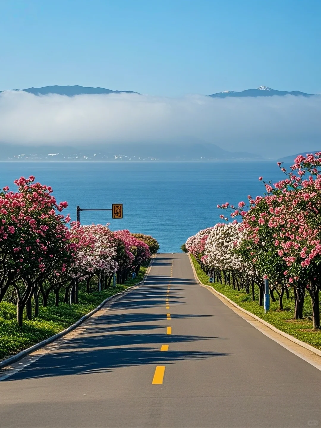 海畔花开，路漫心舒。