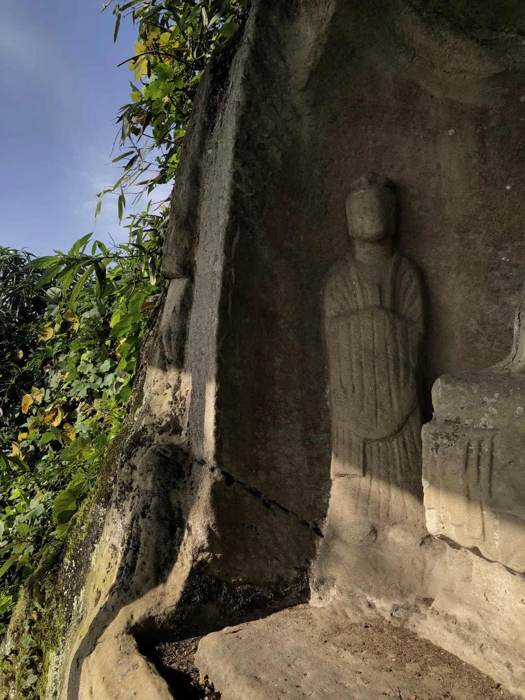 灵石村摩崖造像|成都地区少有的道教造像