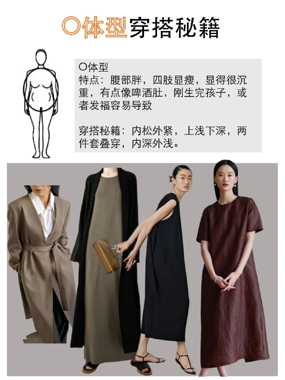 不同体型适合的服装，服装门店搭配师必备