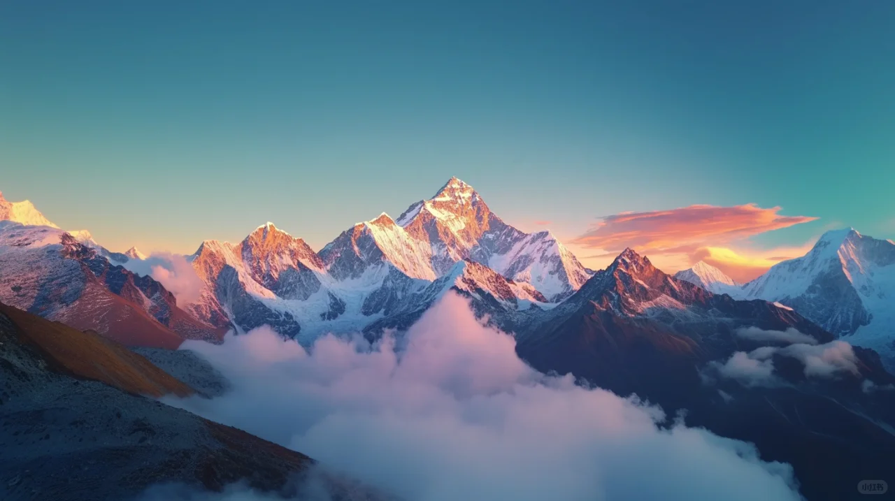 MJ生图之雪山之巅