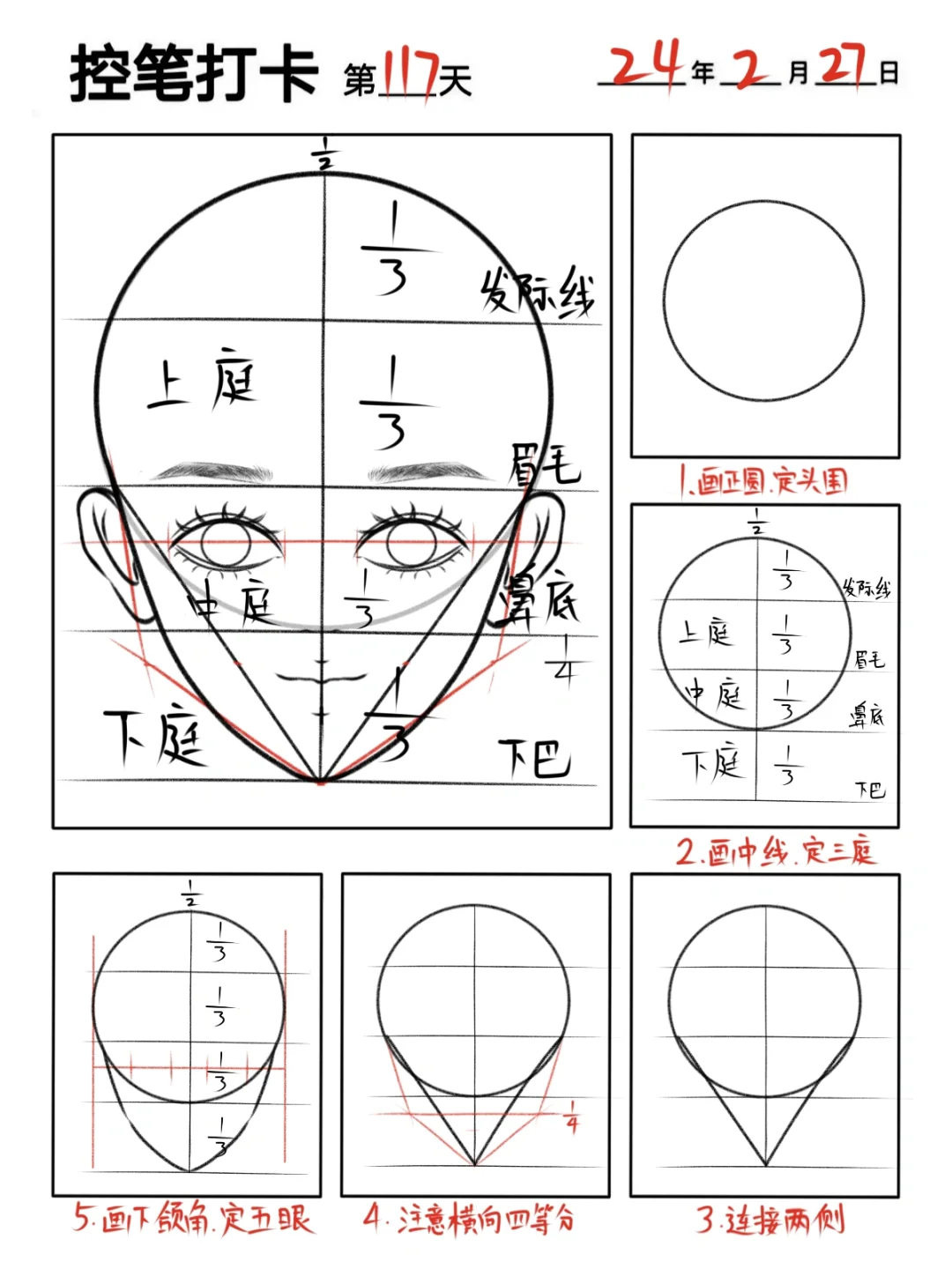 插画师怎样练成的青年头部透视合集