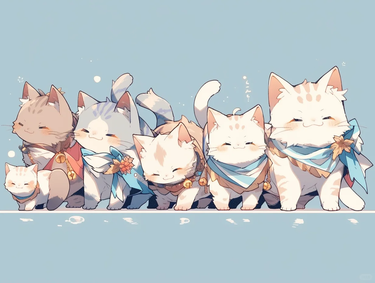 小猫排排站🐱