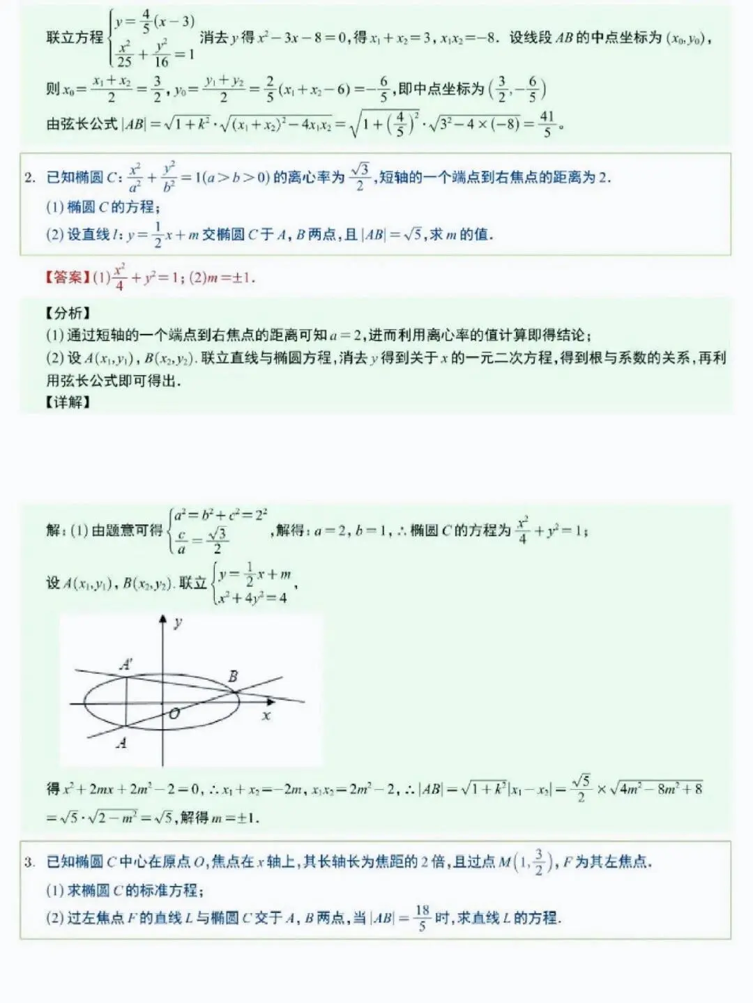 高中数学圆锥曲线就这12种题型