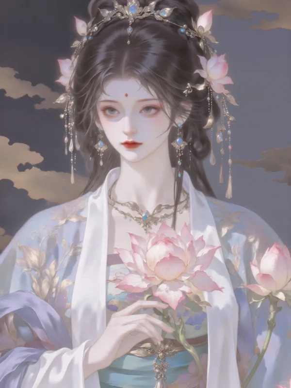 东方意境美人画卷‖古典气质少女头像壁纸❤