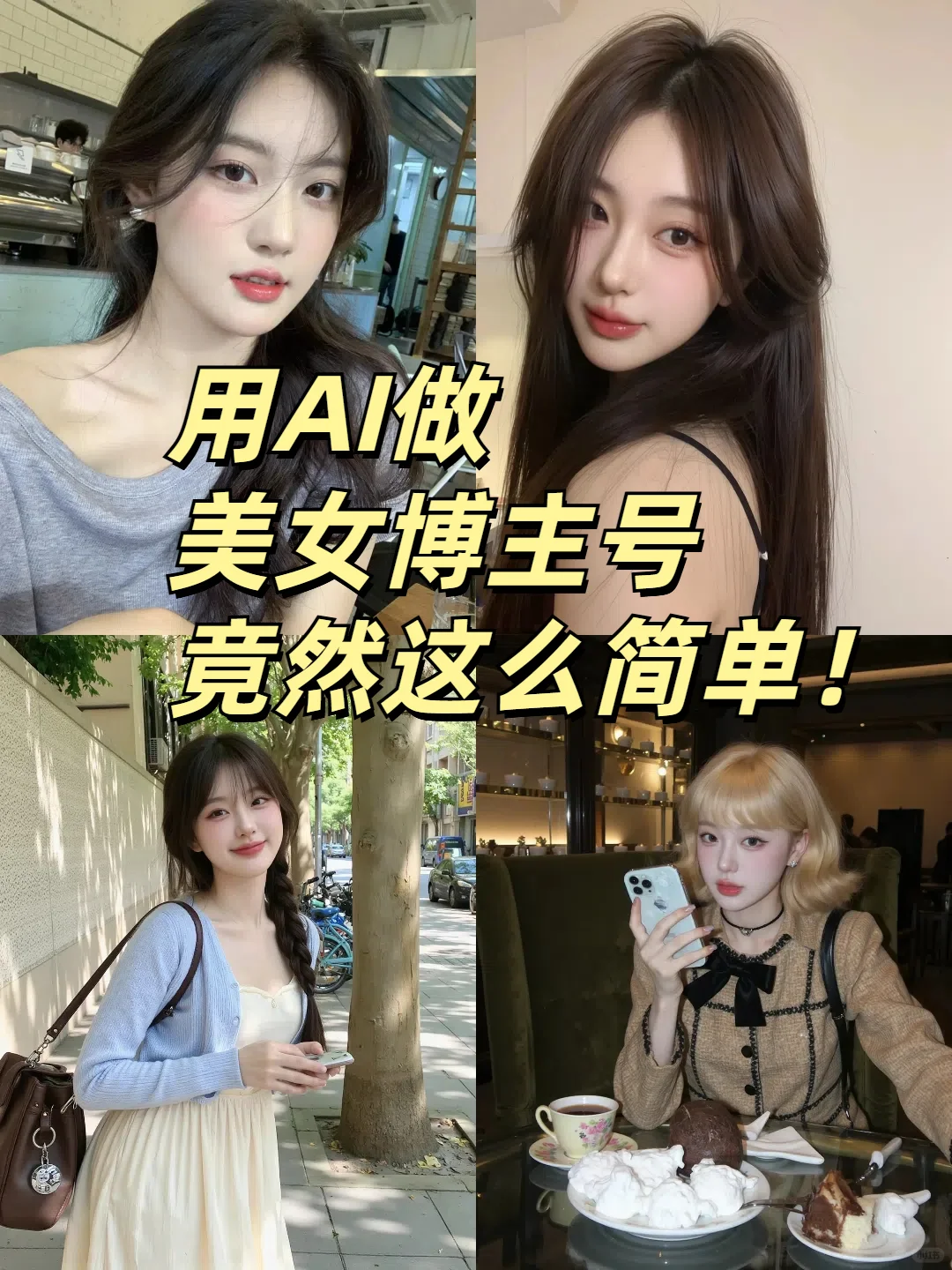 没想到用AI做美女博主号竟然这么简单‼️