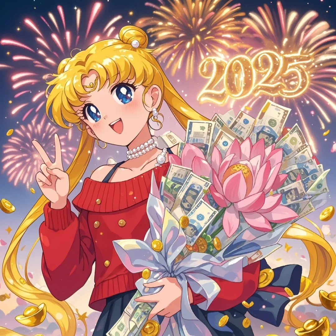 “荷”气生财❤️2025美少女新年头像