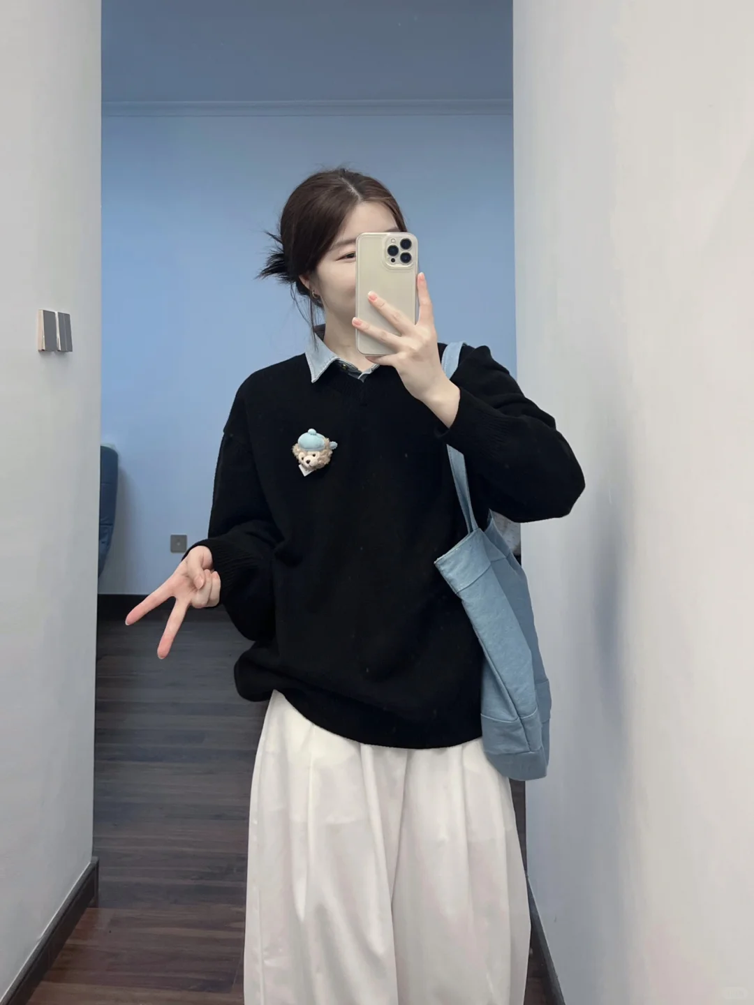 OOTD |?这件黑色毛衣也太好穿啦！