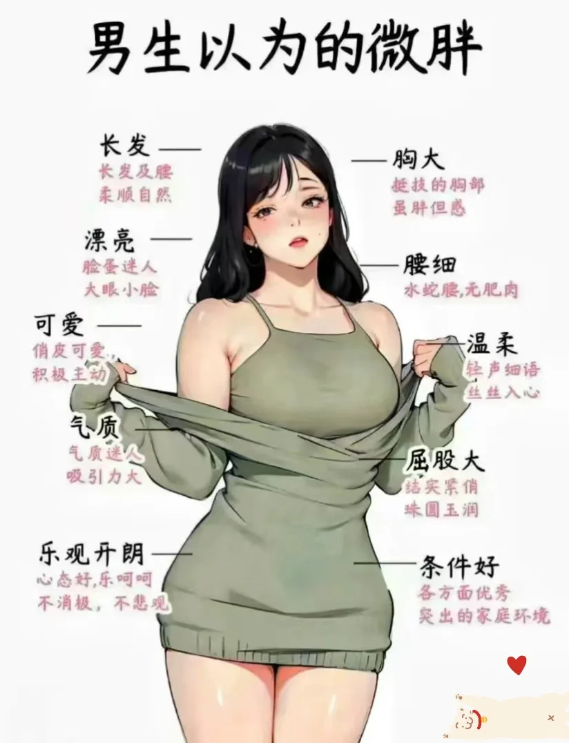 男生眼里的微胖，原来这么迷人
