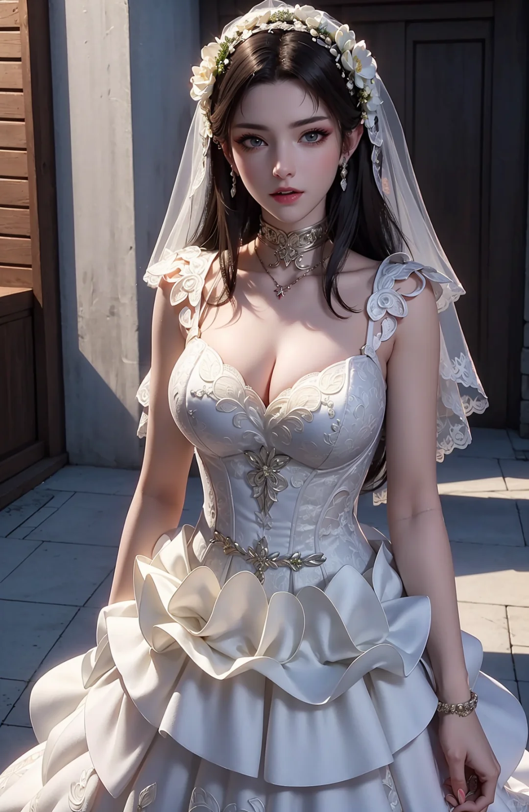 白色婚纱美杜莎??