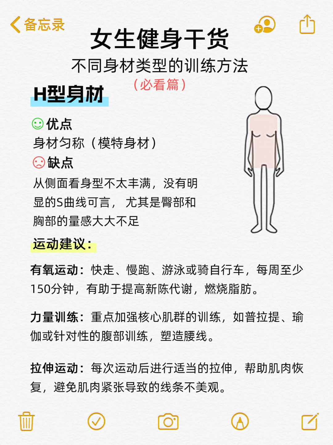 女生小白健身干货|不同身材类型的训练方法