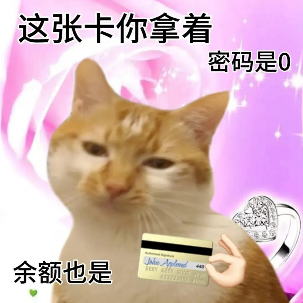 天赋型选手小猫表情包