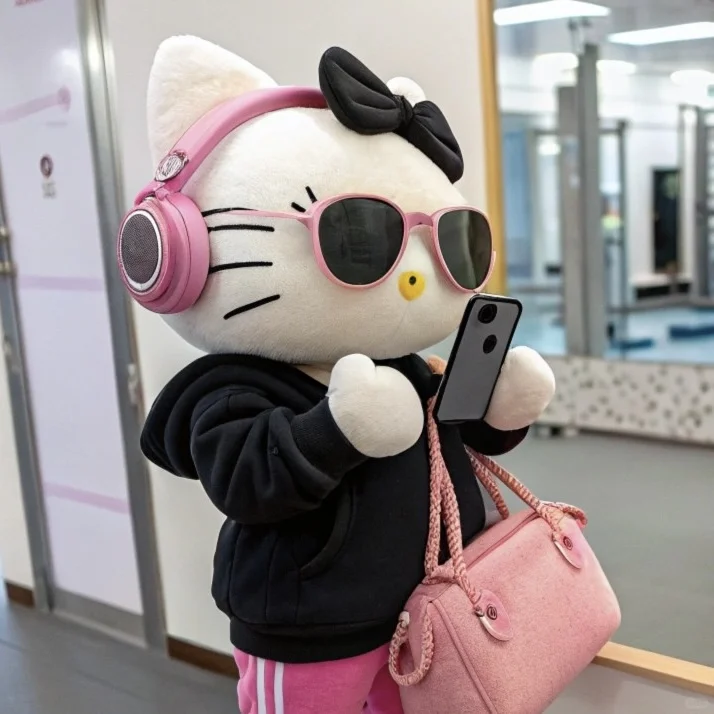 像不像你发给crush的健身照?hellokitty