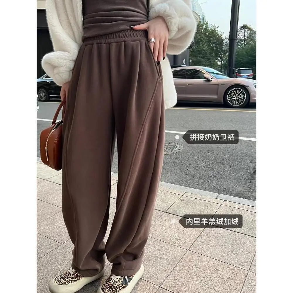 大码羊羔绒加绒休闲裤女（S-4XL）80-200斤