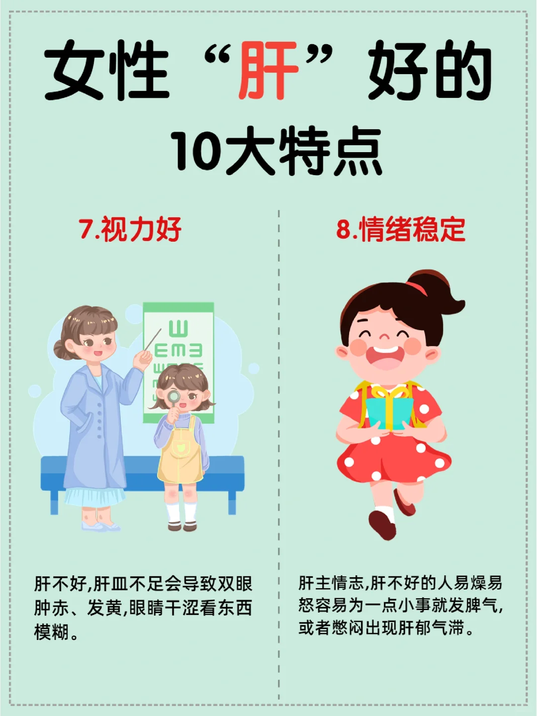 肝不好脸垮❗️女性肝好的10大表现人美痘少