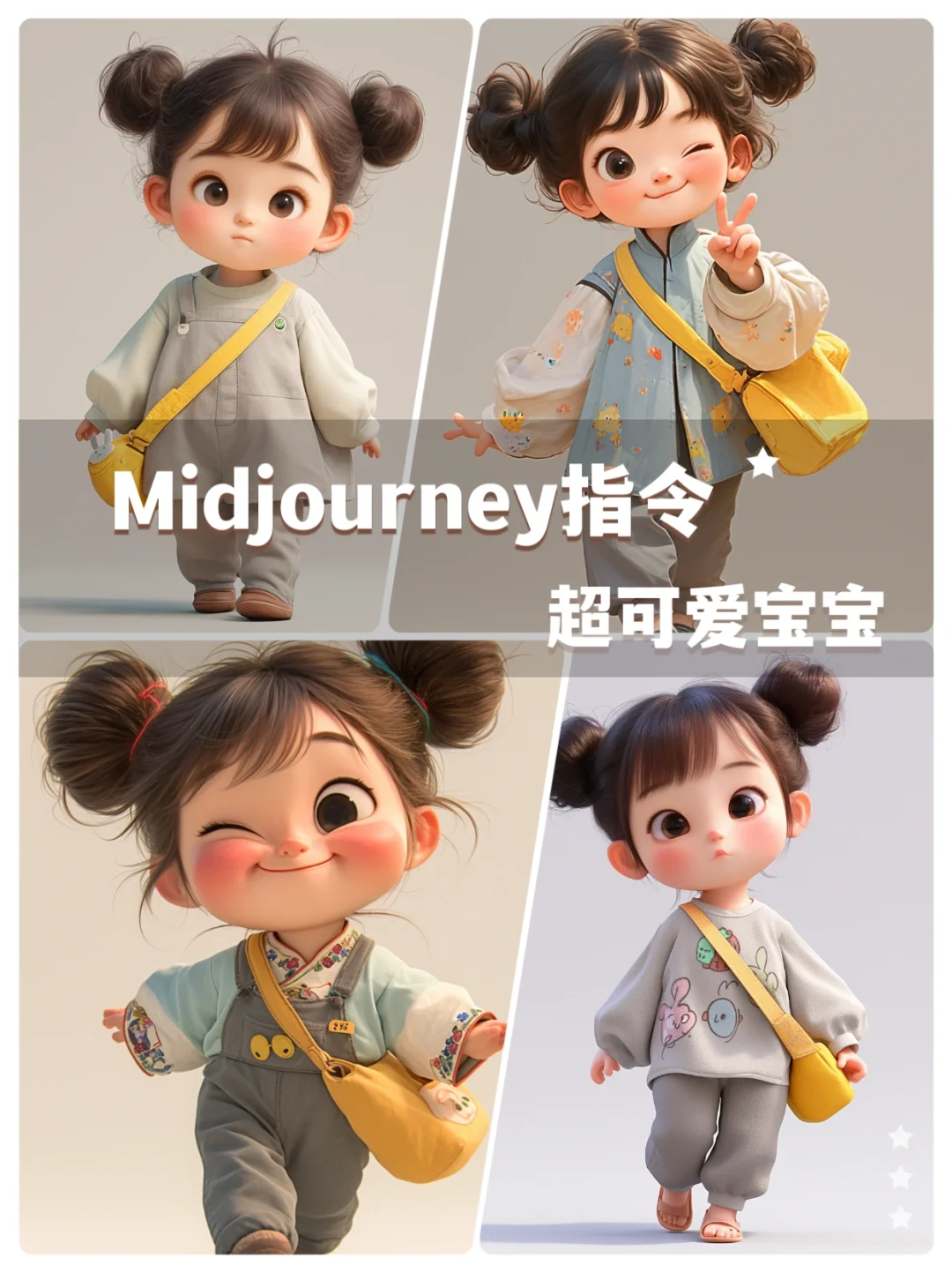 Midjourney咒语分享：超可爱宝宝