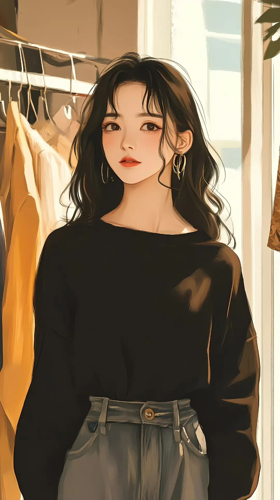 ❤️清新女生插画壁纸