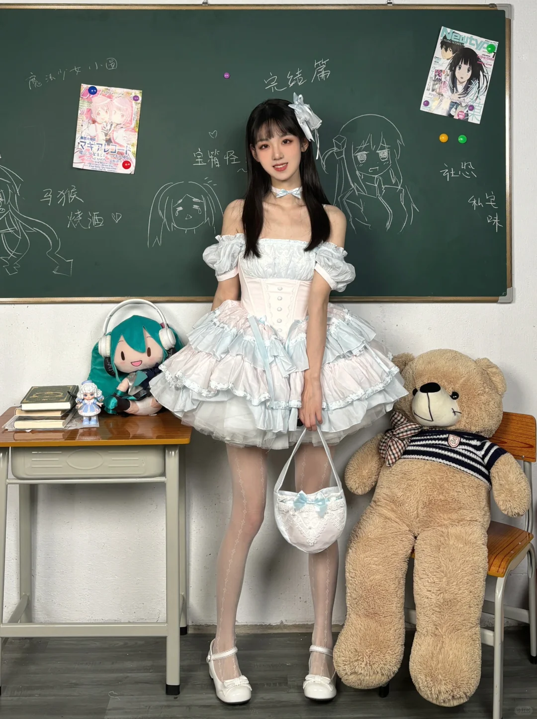 lolita日常｜超喜欢这条小裙子的可拆水手领！