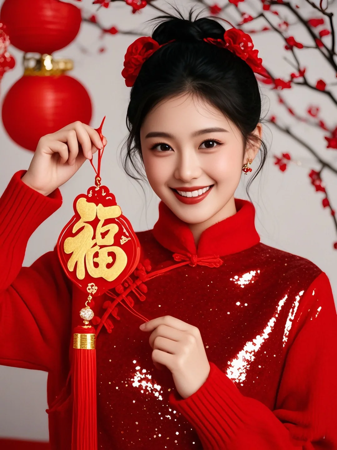 新年高清美女女头像