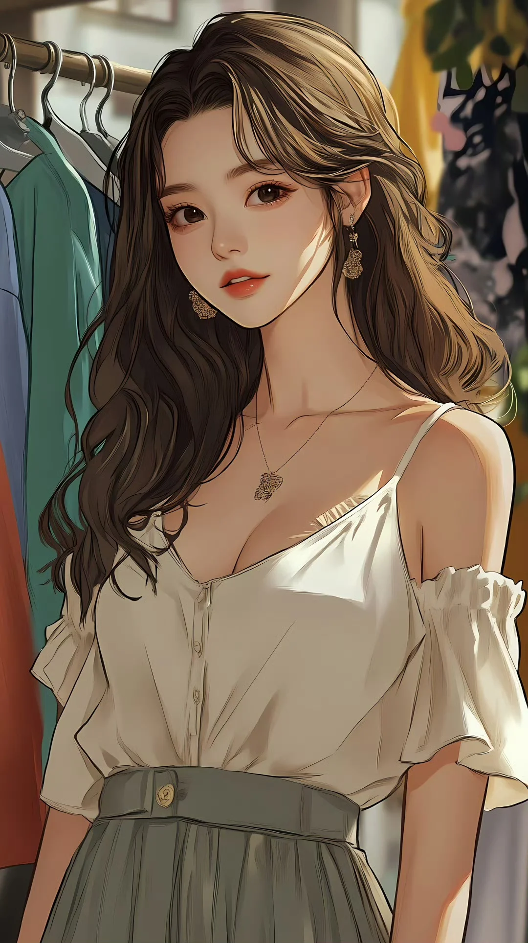 ❤️清新女生插画壁纸