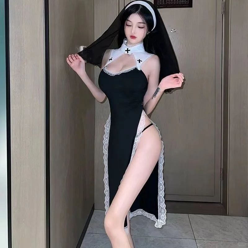 变装女神👗性感修女裙