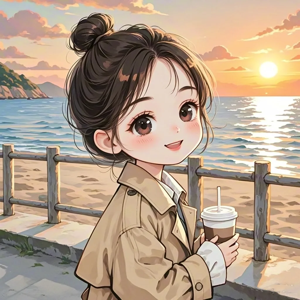 生活很匆忙 别错过落日和夕阳 女头