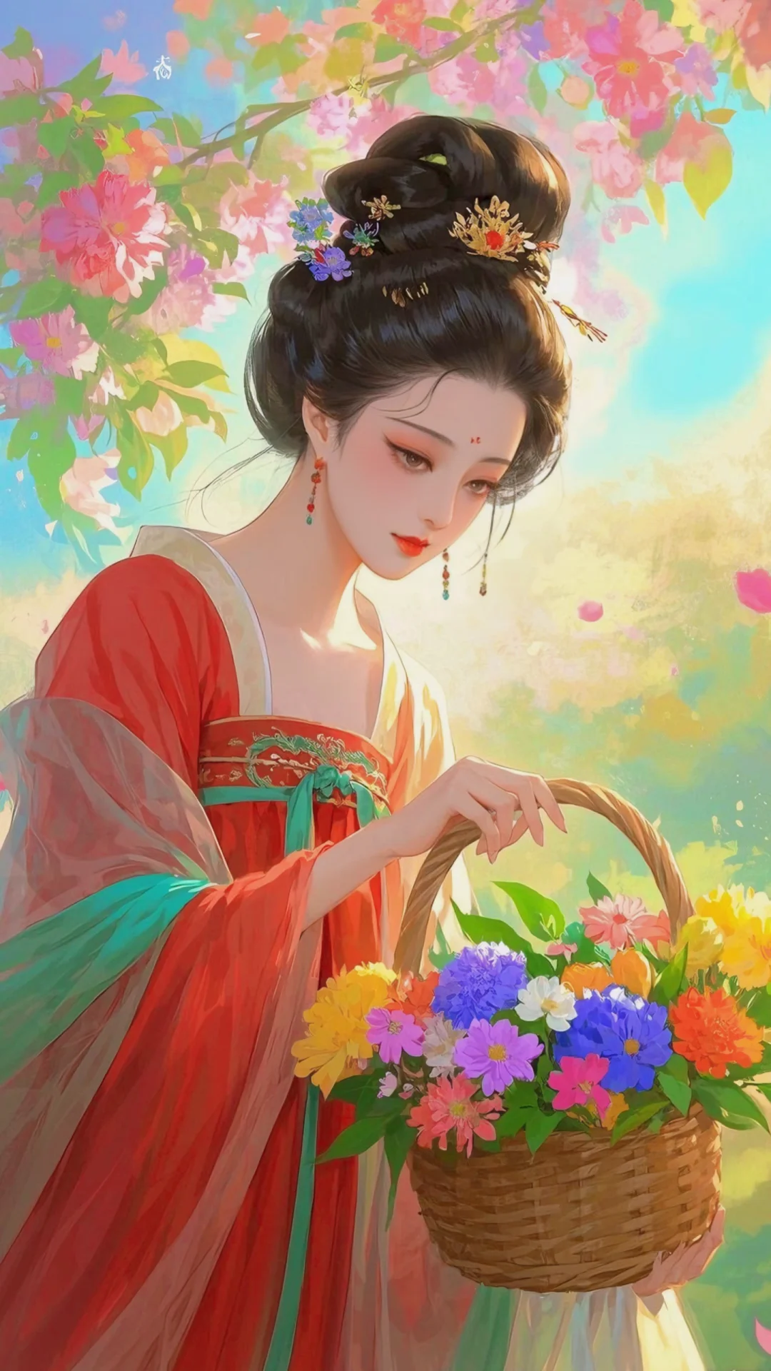 美人如花，采撷春之韵