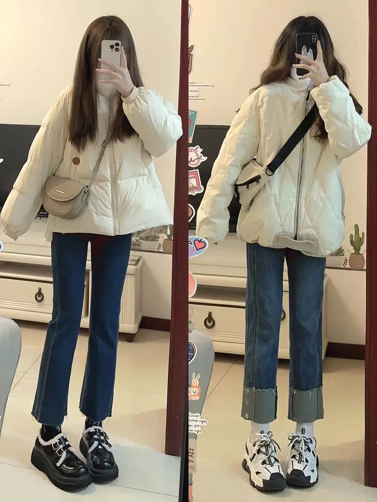 冬季穿搭学生棉服｜深冬保暖简约外套穿搭