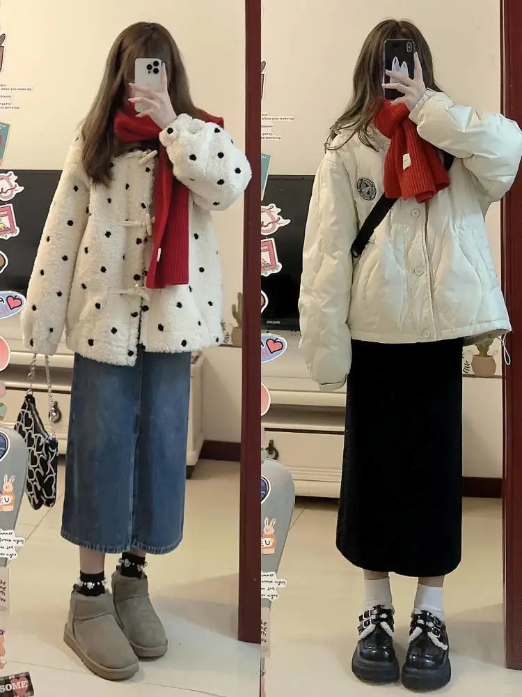 冬季穿搭学生棉服｜深冬保暖简约外套穿搭