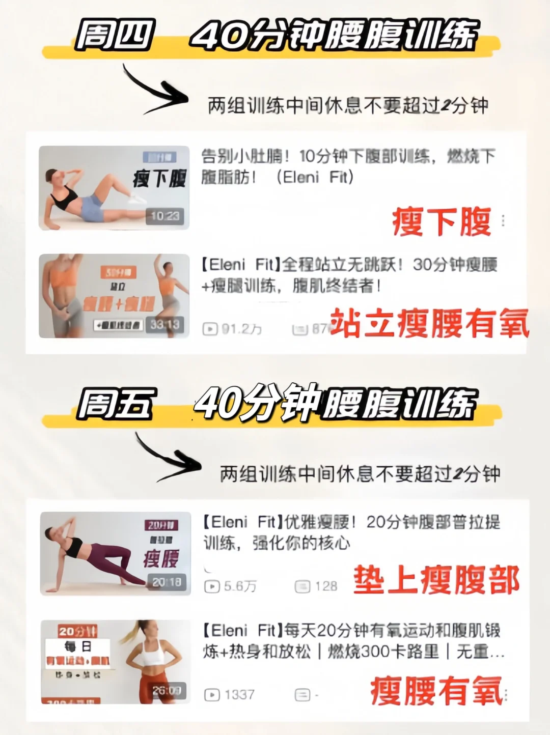 练Eleni Fit真的可以瘦腰！！！