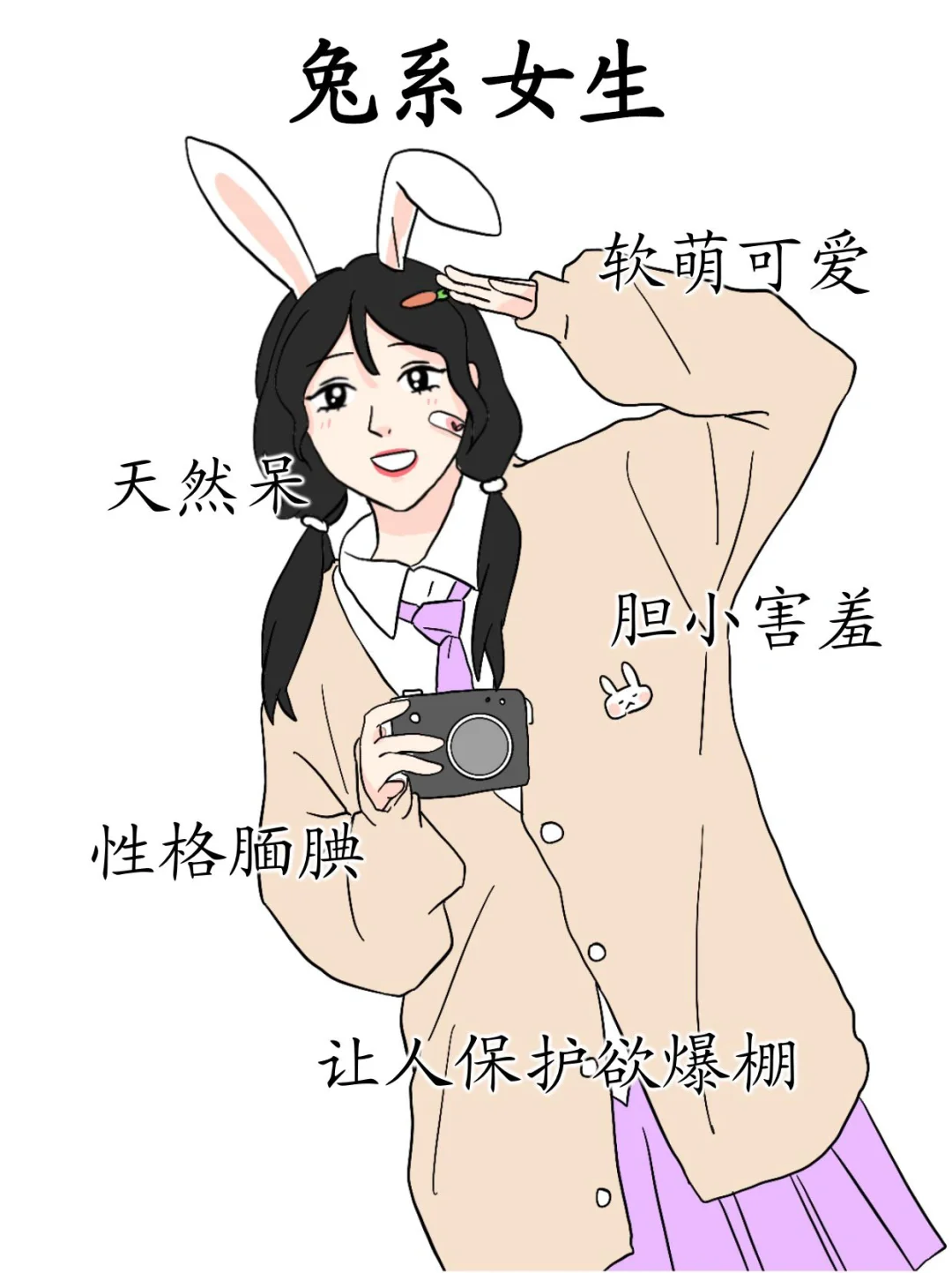 六种动物系女孩?看看你是哪一款??